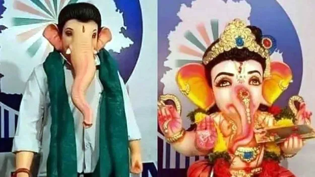 Lord Ganesha As CM Revanth: సీఎం రేవంత్ రెడ్డి ఆకారంలో గణేశుడు.. నిర్వాహకులకు షాక్ ఇచ్చిన పోలీసులు